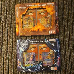 Bandai One Piece TCG: Illustration Boxes (2) vol.5 & vol.6 Exclusive Promo Cards - Image 1