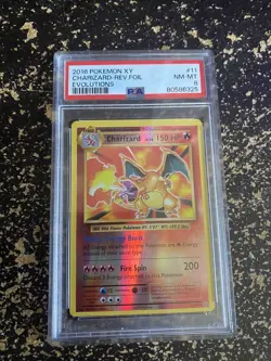 Pokemon TCG XY Evolutions Charizard 11/108 Rev Holo Rare Card PSA 8 NM-MT - Image 1