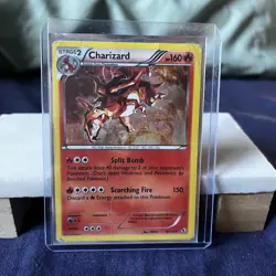Charizard 19/113 Legendary Treasures Cosmos Holo Pokemon TCG Card Heavily Played - Image 1