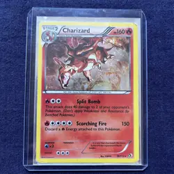 Charizard 19/113 Legendary Treasures Cosmos Holo Pokemon TCG Card Heavily Played - Image 4