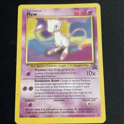 Pokemon Card - Mew #8 WoTC Black Star Promo - Image 1