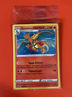 Special Delivery Charizard Pokemon Center Promo Card Holo (SWSH075) - SEALED - Image 4
