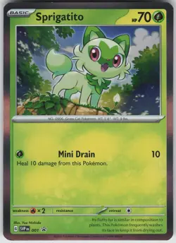 Sprigatito - 001 Holo Promo SV: Scarlet & Violet Promo Cards 001 Pokemon - Image 1