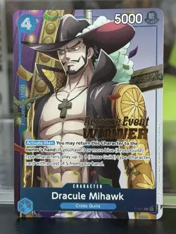 Dracule Mihawk (OP11 Release Event Winner) P-081 One Piece Promotion Cards Foil - Image 1
