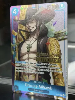 Dracule Mihawk (OP11 Release Event Winner) P-081 One Piece Promotion Cards Foil - Image 3