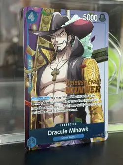 Dracule Mihawk (OP11 Release Event Winner) P-081 One Piece Promotion Cards Foil - Image 5
