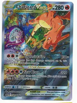 2022 POKEMON SWORD & SHIELD PROMO CARD HOLO CHARIZARD VSTAR #SWSH262 MINT - Image 1