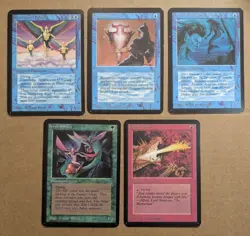 Alpha Magic The Gathering 5 Card Lot - Image 1