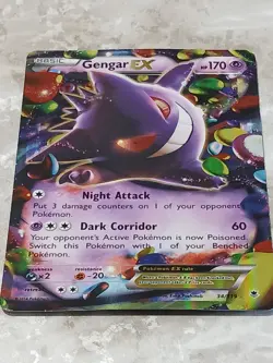 Pokemon TCG Gengar EX 34/119 Phantom Forces Ultra Rare Card - Image 2