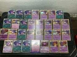 (30) Gengar CARDS LOT VTG HOLO STAMP VTG Reverse Rare Halloween Stamp - Image 1