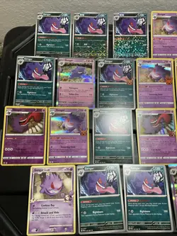 (30) Gengar CARDS LOT VTG HOLO STAMP VTG Reverse Rare Halloween Stamp - Image 2