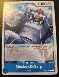 Monkey.D.Garp OP06-055 Common Wings Of The Captain One Piece Card Game - Image 1