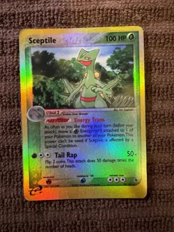 Pokemon Card Sceptile EX Ruby & Sapphire 11/109 Reverse Holo Rare 120 HP 2003 - Image 1