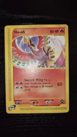 Ho-oh - 52 - Pokemon Promo Wizards Black Star Card Heavy Played - Image 1