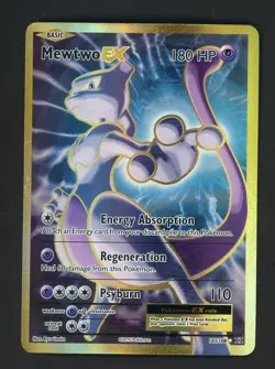 Pokemon Mewtwo EX TCG Full Art Holo Ultra Rare Card 103/108 - Image 1