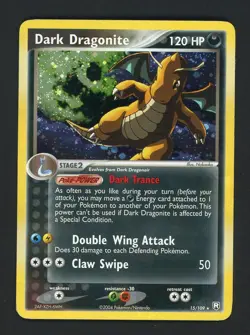 Pokemon Dark Dragonite TCG Holo Rare Card 15/109 Ex Team Rocket - Image 1