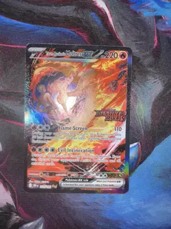 Pokemon TCG Team Rockets Moltres EX Destined Rivals Card 229/182 SIR Stamped - Image 2