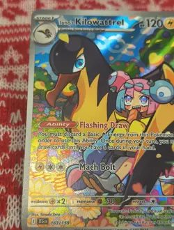 Pokemon TCG Iono's Kilowattrel Card Journey Together IR 163/159 - Image 5