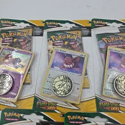 Pokemon TCG Evolving Skies Checklane Blister Pack Promo FACTORY SEALED (x5) - Image 3