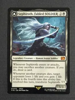 Magic The Gathering Sephiroth, Fabled SOLDIER Final Fantasy Non-foil - Image 1