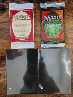2x MTG Vintage Booster Packs ⭐Homelands ⭐Fallen Empires 1994 Magic FREE Large Sl - Image 1