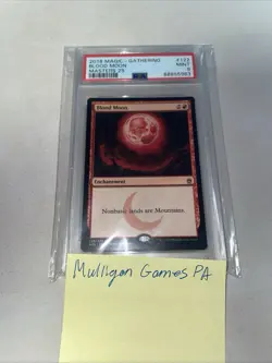 PSA 9 Misprinted Blood Moon - Masters 25 - Image 1
