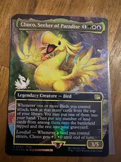 MTG Choco, Seeker of Paradise (Chocobo Track Foil) Final Fantasy NM - Image 1