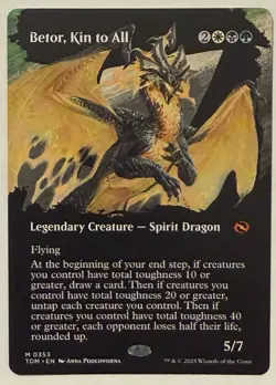 Betor, Kin to All Borderless - Mythic - Tarkir: Dragonstorm MTG - Image 1