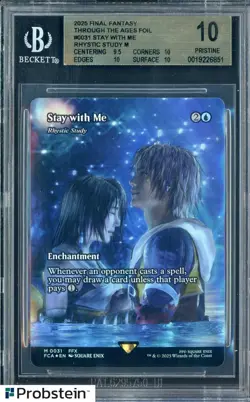 2025 Final Fantasy Stay With Me Rhystic Study Foil Thrgh/Ages BGS 10 PRISTINE - Image 1