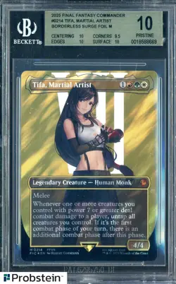 2025 MTG Fic En Char Borderless Surge Foil #0214 Tifa Martial Artist BGS 10 - Image 1