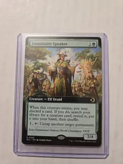 Formidable Speaker (Extended Art) - Lorwyn Eclipsed - NM - Rare - Creature - Image 1