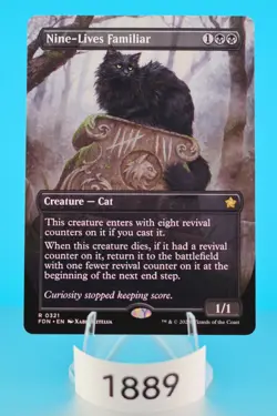 MTG Nine-Lives Familiar (Borderless) Foundations Regular #321 - Image 1