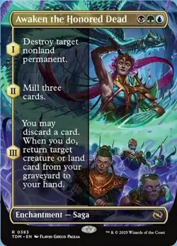 Awaken the Honored Dead (Borderless) Tarkir: Dragonstorm Regular - Image 1