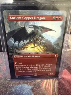 MTG Ancient Copper Dragon - Borderless, NM-Mint, English Commander Legends: Batt - Image 1