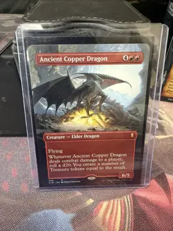 MTG Ancient Copper Dragon - Borderless, NM-Mint, English Commander Legends: Batt - Image 2