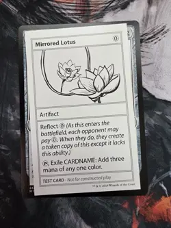 Mirrored Lotus - Mystery Booster Playtest Card - Magic the Gathering MTG Nice! - Image 1