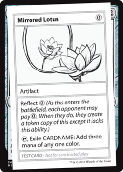 Mirrored Lotus (No PW Symbol) Light Play, English Magic the Gathering MTG The Li - Image 1