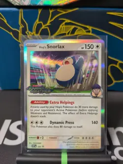 Hop's Snorlax 184 Prerelease Promo Pokemon Journey Together Stamped - Image 1
