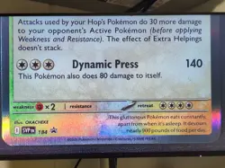 Hop's Snorlax 184 Prerelease Promo Pokemon Journey Together Stamped - Image 4