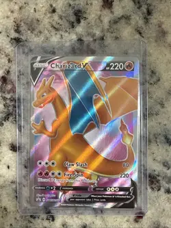 Pokemon TCG Charizard v Sword & Shield SWSH050 Holo Promo Card Mint Condition - Image 1