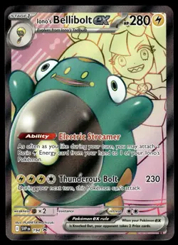 Pokemon TCG SV: Scarlet & Violet Promo Cards #194 Iono's Bellibolt ex Holo NM - Image 1