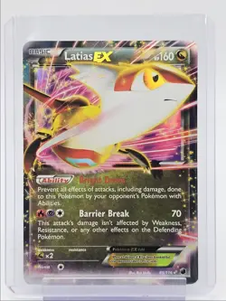 LATIAS EX 2013 POKEMON B&W PLASMA FREEZE ILLUSTRATION RARE 85/116 Q0107 - Image 1