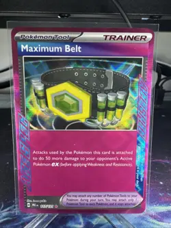 Pokemon TCG Prismatic Evolutions Ace Spec Maximum Belt 117/131 NM/M - Image 1