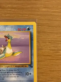Pokemon TCG Lapras 25/62 Fossil Unlimited Non-Holo Rare WOTC Vintage LP - Image 3