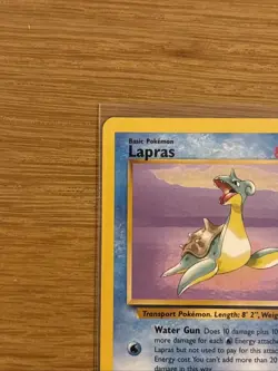 Pokemon TCG Lapras 25/62 Fossil Unlimited Non-Holo Rare WOTC Vintage LP - Image 4
