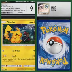 2017 Pokemon Sun Moon Pikachu Promo Shining Legends Collector Chest HOLO - CGC 9 - Image 1