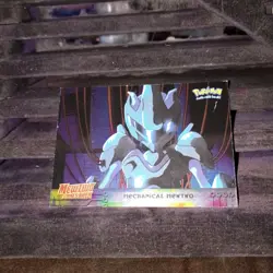 Mewtwo Strikes Back topps Pokemon The First Movie Foil #6 Mechanical Mewtwo Blue - Image 1