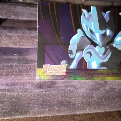 Mewtwo Strikes Back topps Pokemon The First Movie Foil #6 Mechanical Mewtwo Blue - Image 2