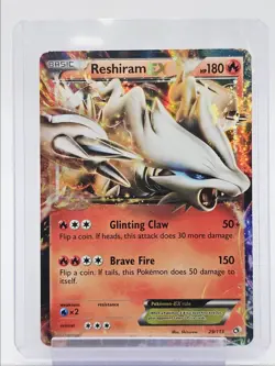 RESHIRAM EX 2013 POKEMON BLACK & WHITE LEGENDARY TREASURES RARE 29/113 Q0107 - Image 1
