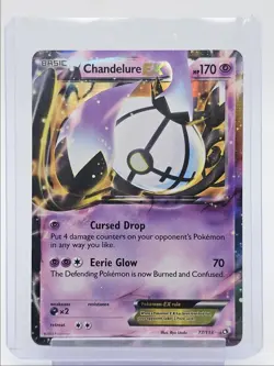 CHANDELURE EX 2013 POKEMON B&W LEGENDARY TREASURES RARE 77/113 Q0107 - Image 1